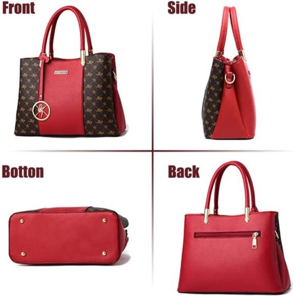 Women Purses and Handbags Top Handle Satchel Shoulder Bags Messenger - Picture 3 of 7